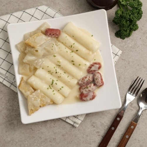 사계절 사계절 떡볶이 하얀크림맛 쌀떡 630g (2개)_이미지