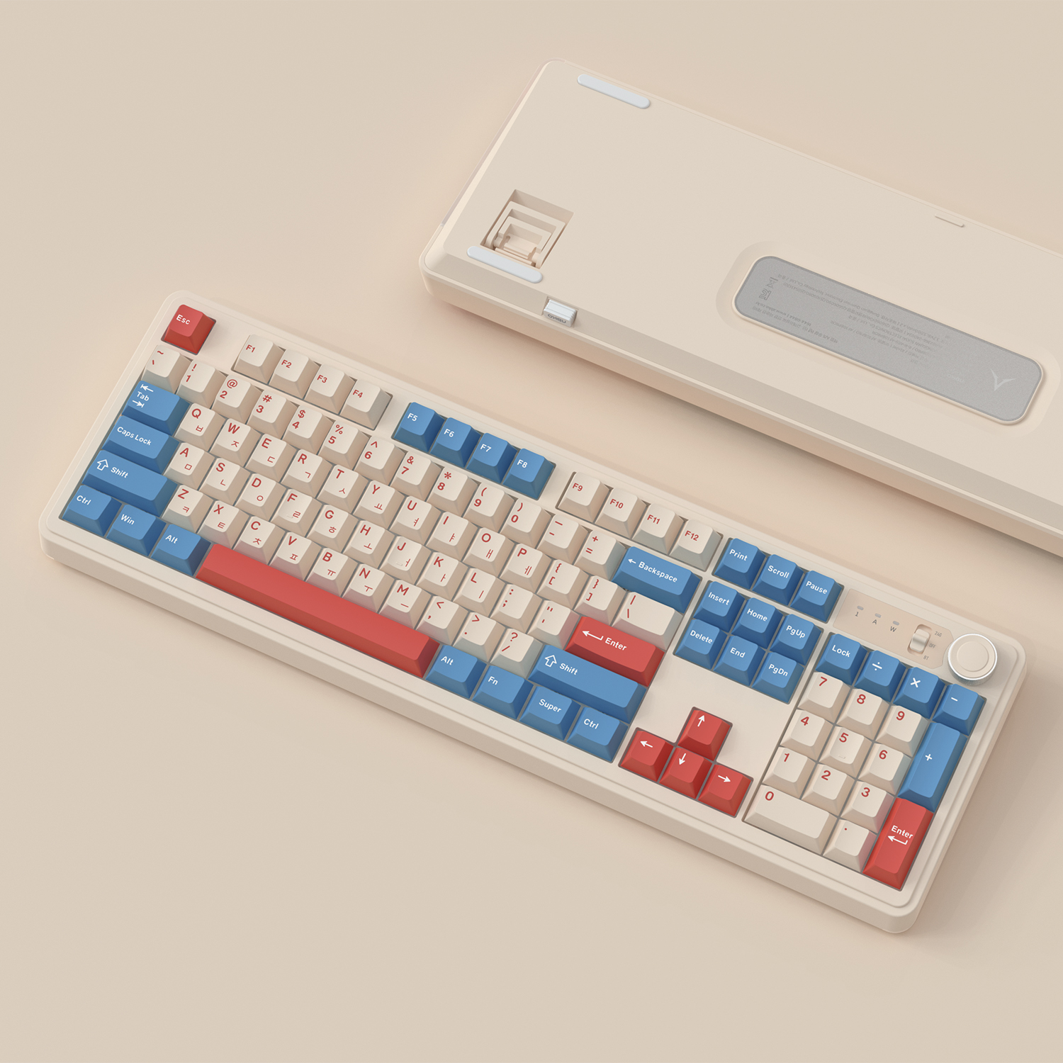 앱코 AF108PRO ABKO x SOAI 콜라보 3모드 기계식 코랄블루 (세이야축)_이미지