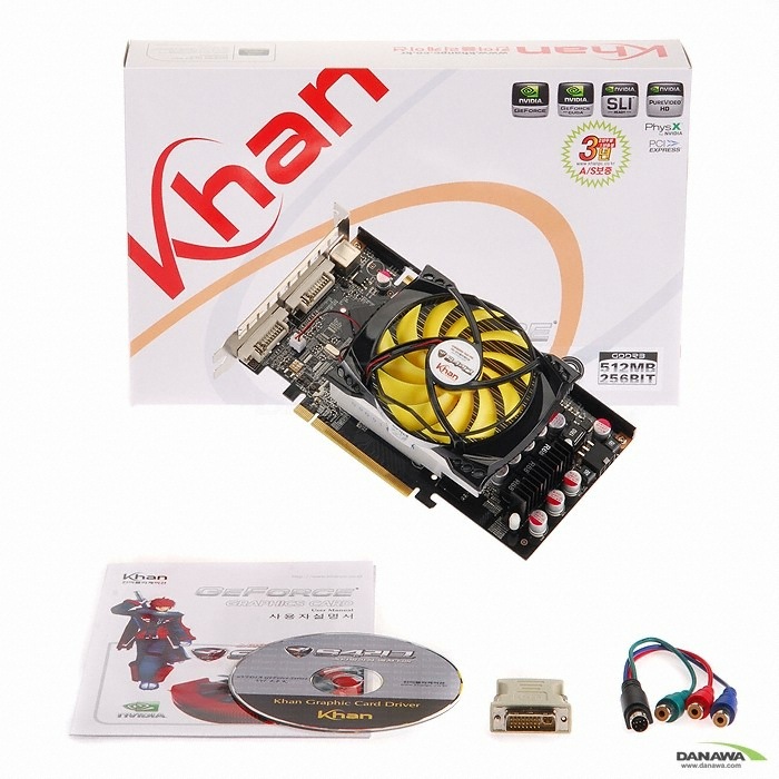 KHAN ������ GTS250 ĭ D3 512MB L2 plus