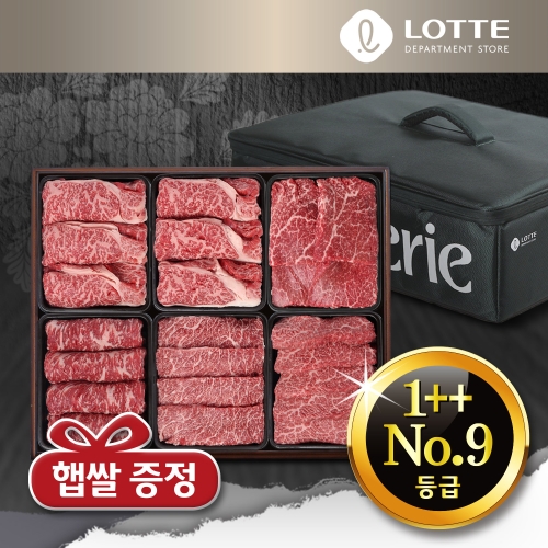 청풍명월 1++9등급 한우 투뿔넘버9 명품1호세트 3kg