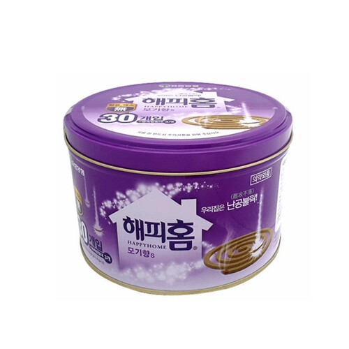 해피홈 모기향S 캔코일 30개입이미지입니다. 누르면 해당 게시물로 새창이동합니다.