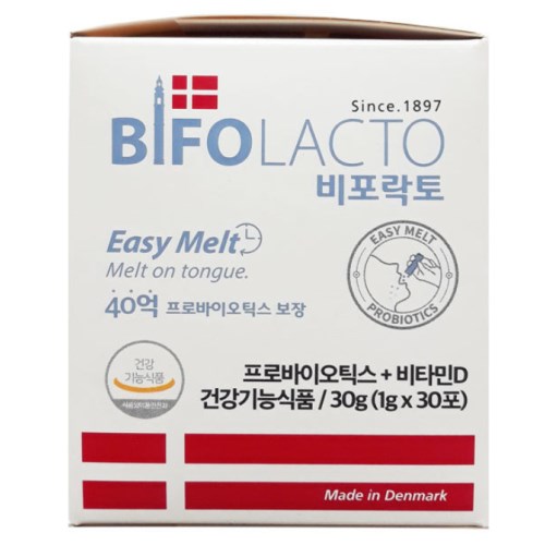 Bifodan 비포락토 이지멜트 프로바이오틱스 1g 30포 (4개)_이미지