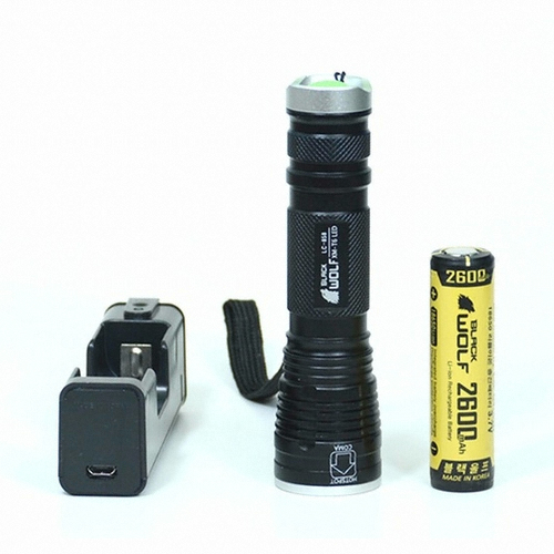 스나이퍼코리아 블랙울프 LC-858 T6 세트 (배터리+충전기)_이미지