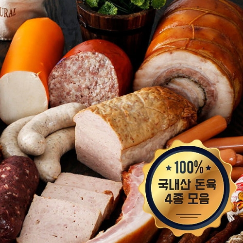 웰굿 무항생제 독일 정통 햄 4종 1.25kg 나,슁켄,비어,플라이