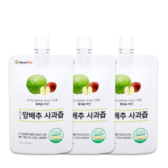 연두팜 아빠의주스 돌려따는 양배추<b>사과</b><b>즙</b> 100ml