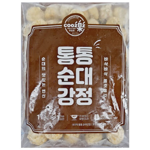 와이앤비푸드 쿠즈락 통통순대강정 1kg (2개)_이미지