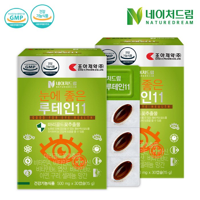 조아제약 네이처드림 눈에 좋은 루테인11 30캡슐 (2개)