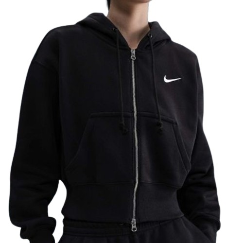 나이키 피닉스 플리스 여성 루즈 풀집 크롭 후디 HV2427-010 (공식판매처)_이미지