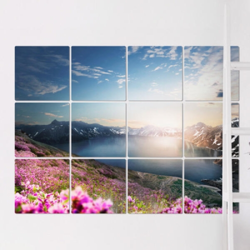 아트박스 꾸밈 cr418-멀티액자_백두산풍경