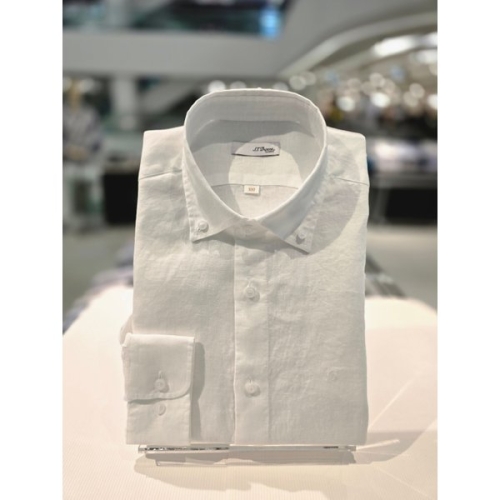 ST듀퐁 일반핏 마100 화이트셔츠 SE6SM11LS10S7WH A