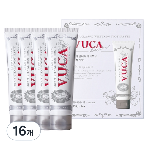 케이보은제약 뷰카 클래식 화이트닝 미백치약 플로럴민트향 160g (16개)_이미지