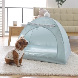 사계절 애견텐트+방석-대형 민트  세탁가능 난방 개집