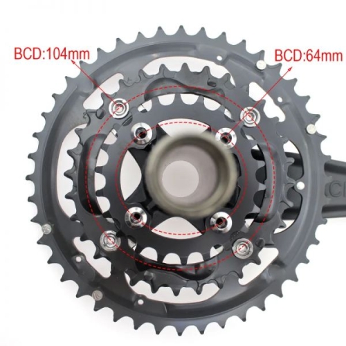 체인 BUCKLOS 104/64 BCD 체인링 산악 체인휠 부품 22T 24T 26T 32T 38T 42T 44T MTB ..