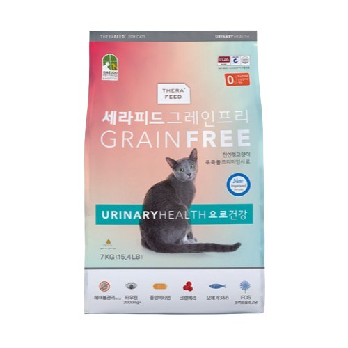 대주펫푸드 세라피드 그레인프리 캣 요로건강 2kg (6개)