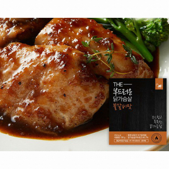헬스앤뷰티 더 부드러운 닭가슴살 불갈비맛 130g (10개)