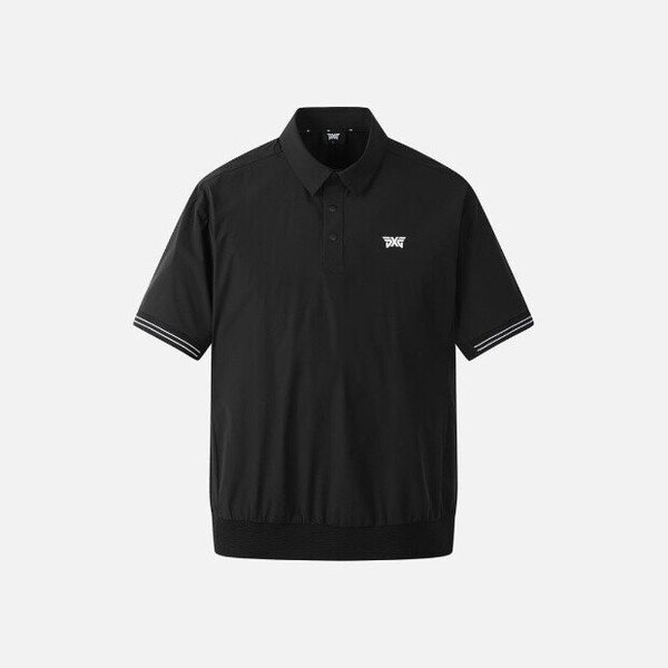 PXG 골프반팔티 KQF PKMPM2223-21 MNS WOVEN LOOSE FIT COLLAR SS