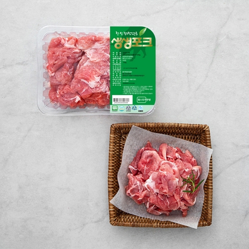 생생포크 한돈 무항생제 인증 앞다리 불고기 냉장 500g (1개)_이미지