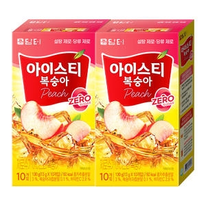 담터 제로슈가 아이스티 복숭아 10개입 [2개]