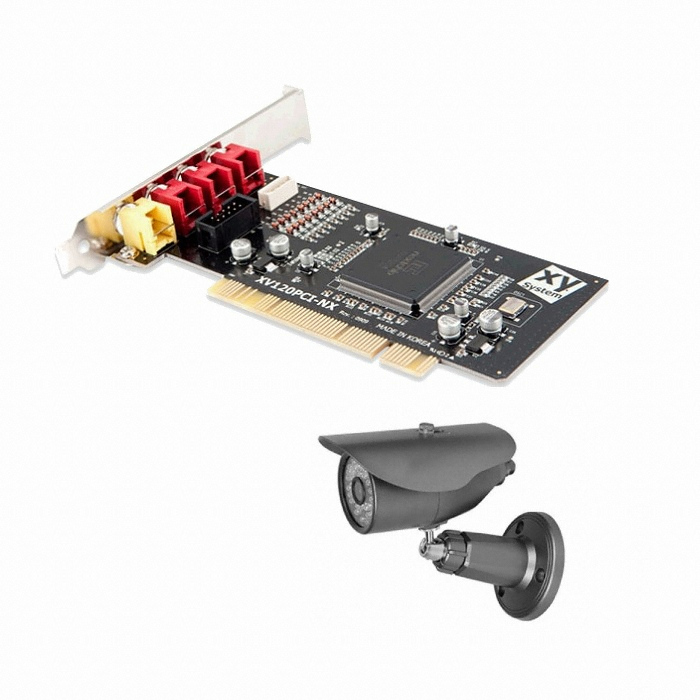 자이시큐리티 XV120PCI-NX + XY-B5054R 패키지 (녹화기+카메라 4개)_이미지
