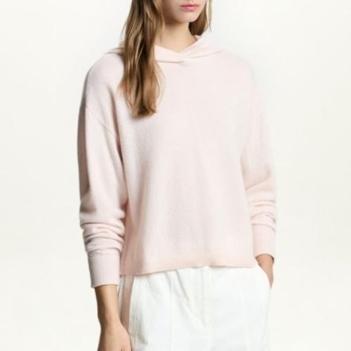 DKNY 드롭 숄더 후디 스웨터 라이트핑크 DW2F9KTO188ILP_이미지