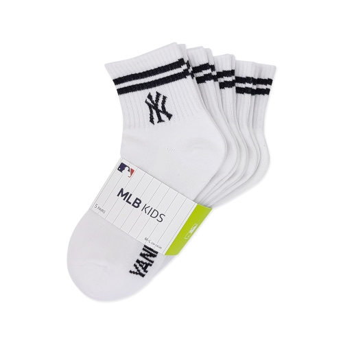 MLB MLB 아동용 빅 투라인 로고 중목 양말 5족
