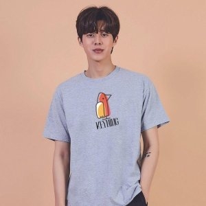 키밍 새 BIRD 앵무새 그래픽 캐쥬얼 반팔티 W7A8AF4