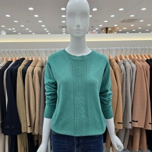  스위트숲 꽈배기 포인트 라운드 니트 OSB9LK32 66
