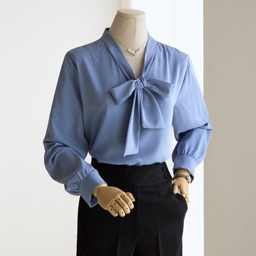 에이블에이치 커스텀에이블 타이넥 블라우스_T2501BL002A