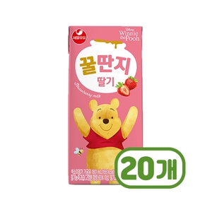 서울우유 딸기 꿀딴지 180ml (20개)