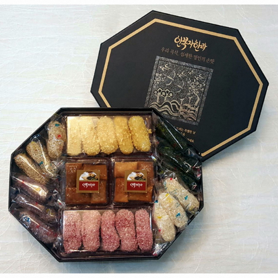 안복자한과 팔각정 이바지 3단 선물세트 704g