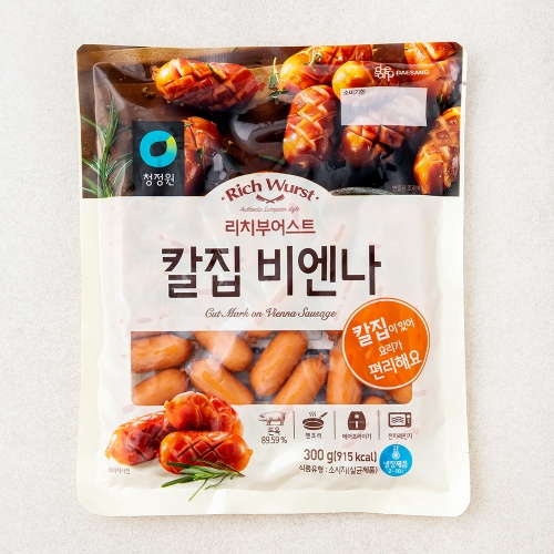 대상 청정원 리치부어스트 칼집 비엔나 300g (1개)