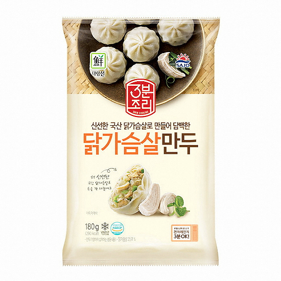 사조대림 대림선 3분조리 닭가슴살만두 180g (2개)