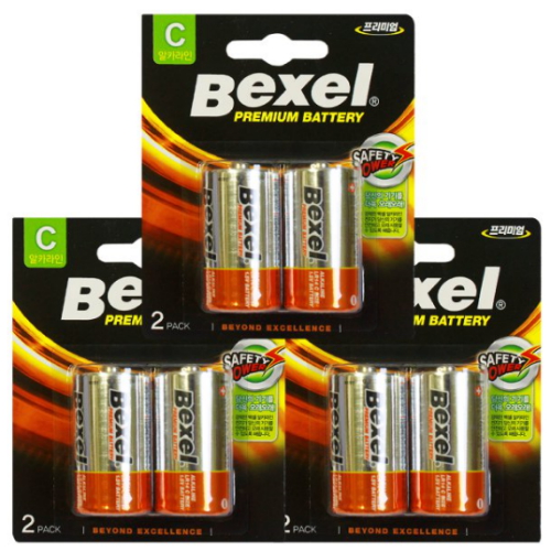 벡셀 프리미엄 알카라인 C (6개)