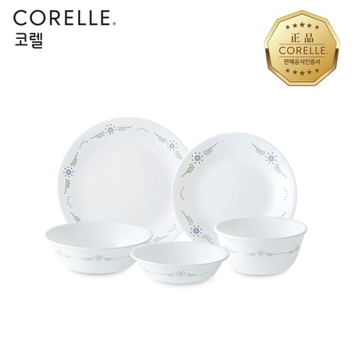 코렐 잉글리쉬가든 1인 원형 홈세트 5P