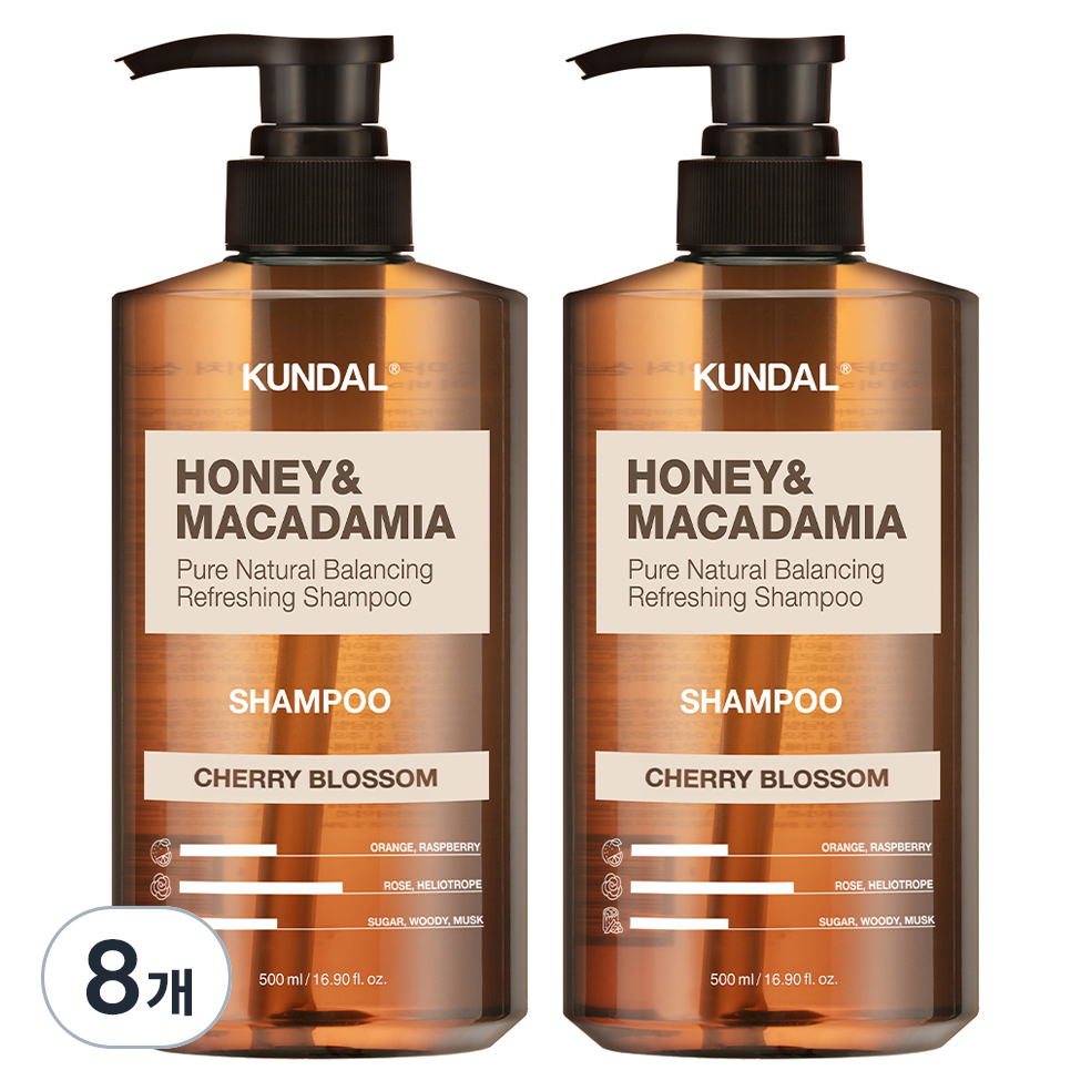 쿤달 허니 앤 마카다미아 네이처 샴푸 체리블라썸 500ml (8개)_이미지