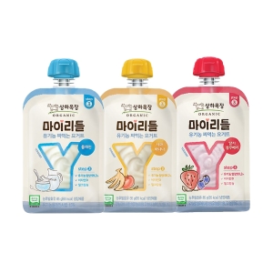 상하목장 마이리틀 짜먹는요거트 85g 사과바나나4+플레인4+딸기블루베리4/냉장