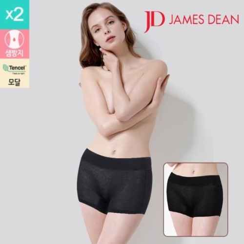 제임스딘 여성 모달 위생드로즈팬티 생리팬티 2매입 JHWDB0M1