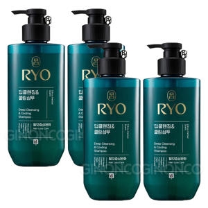 아모레퍼시픽 려 청아 딥클렌징&쿨링 샴푸 480ml (4개)