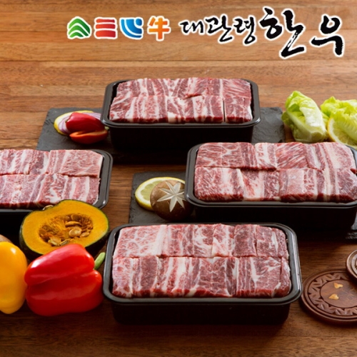 평창영월정선축협 대관령한우 1등급이상 갈비세트 2호 2.4kg[1개]