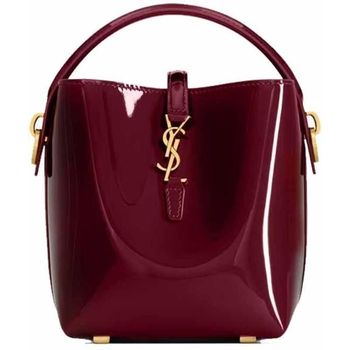 생로랑 르 37 미니 페이턴트 레더 글로스 버킷백 레드 154276598_이미지