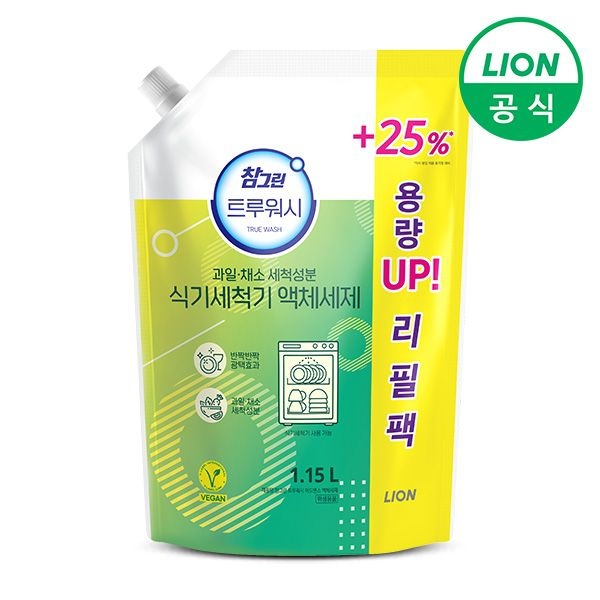 참그린 트루워시 식기세척기 액체세제 리필 1.15L (1개)_이미지