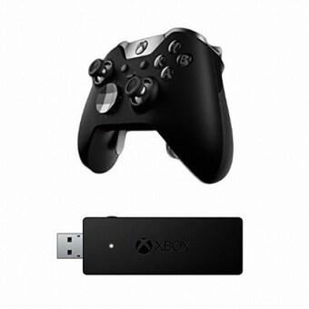 Microsoft XBOX 엘리트 무선 컨트롤러 + 무선 PC 리시버 패키지