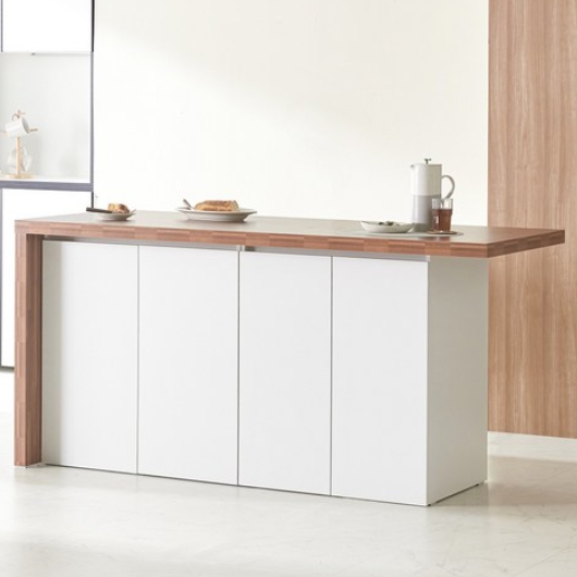 웰퍼니쳐 리드 높은형 수납 아일랜드 식탁 1800