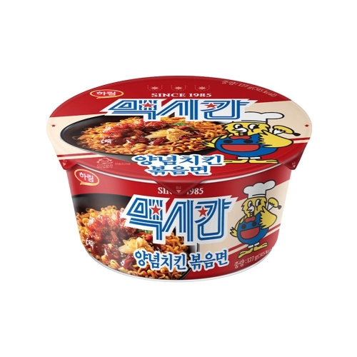 하림 맥시칸 양념치킨 볶음면 127g (8개)_이미지