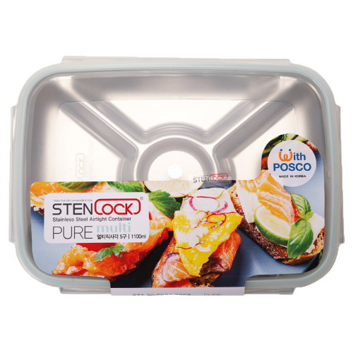 스텐락 퓨어 멀티 직사각 5호 1100ml (2개)_이미지