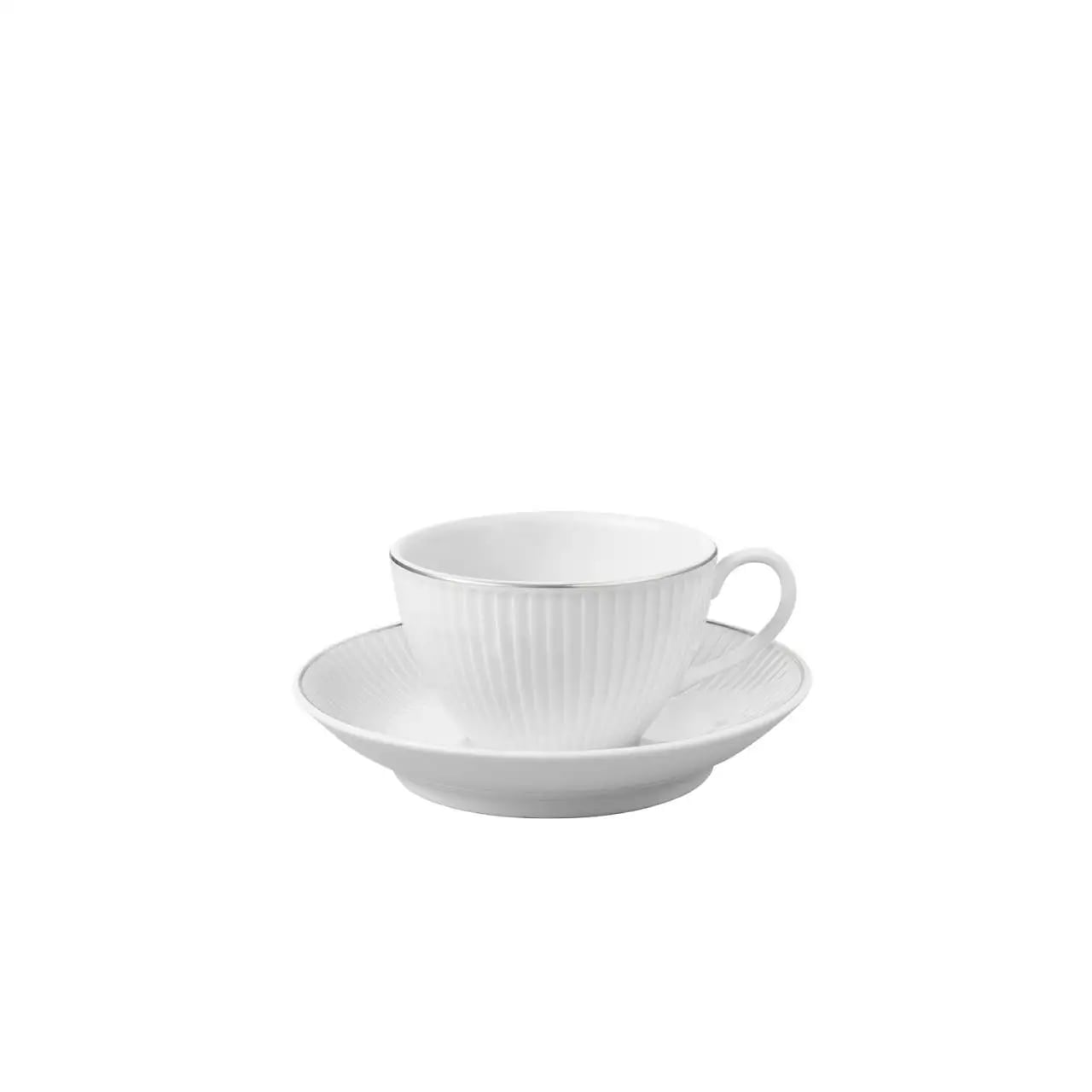  필리빗 플리세 실버림 커피 컵앤소서 290ml