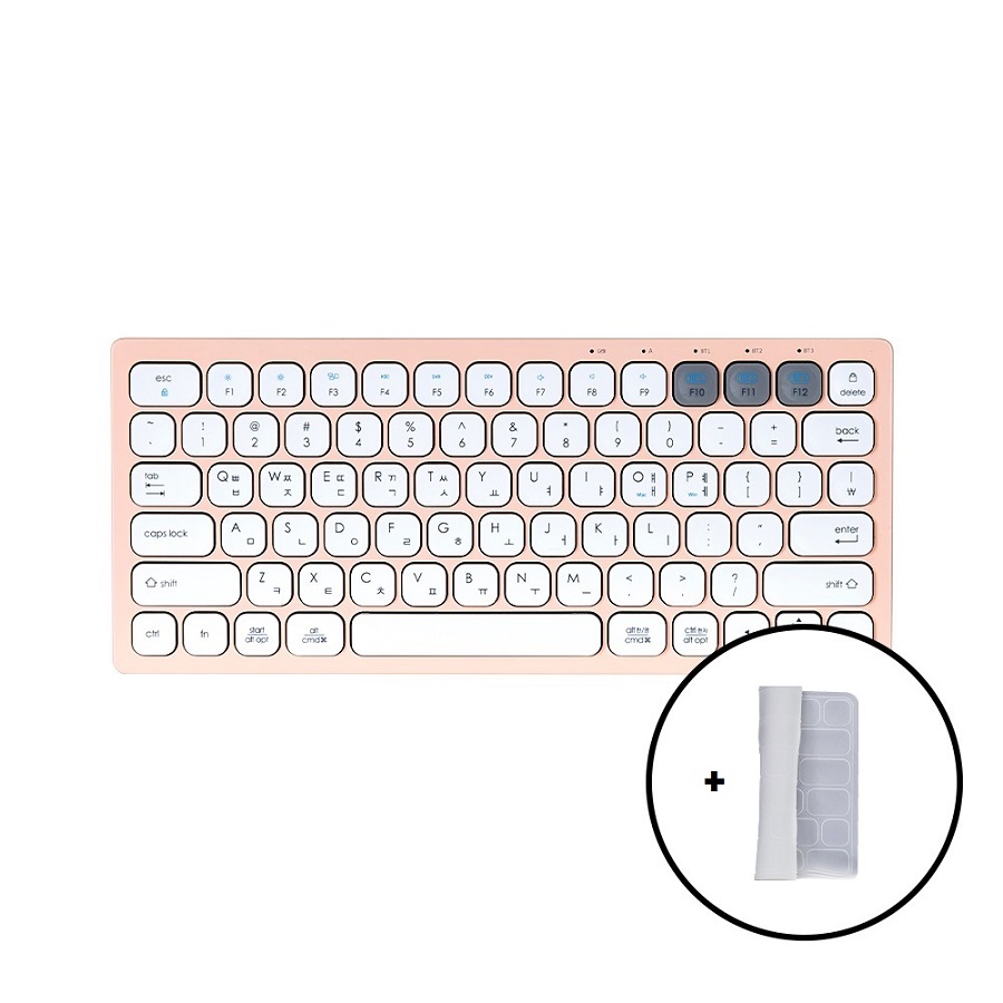 한성컴퓨터 BK300 멀티페어링 블루투스 키보드 (실버)_이미지