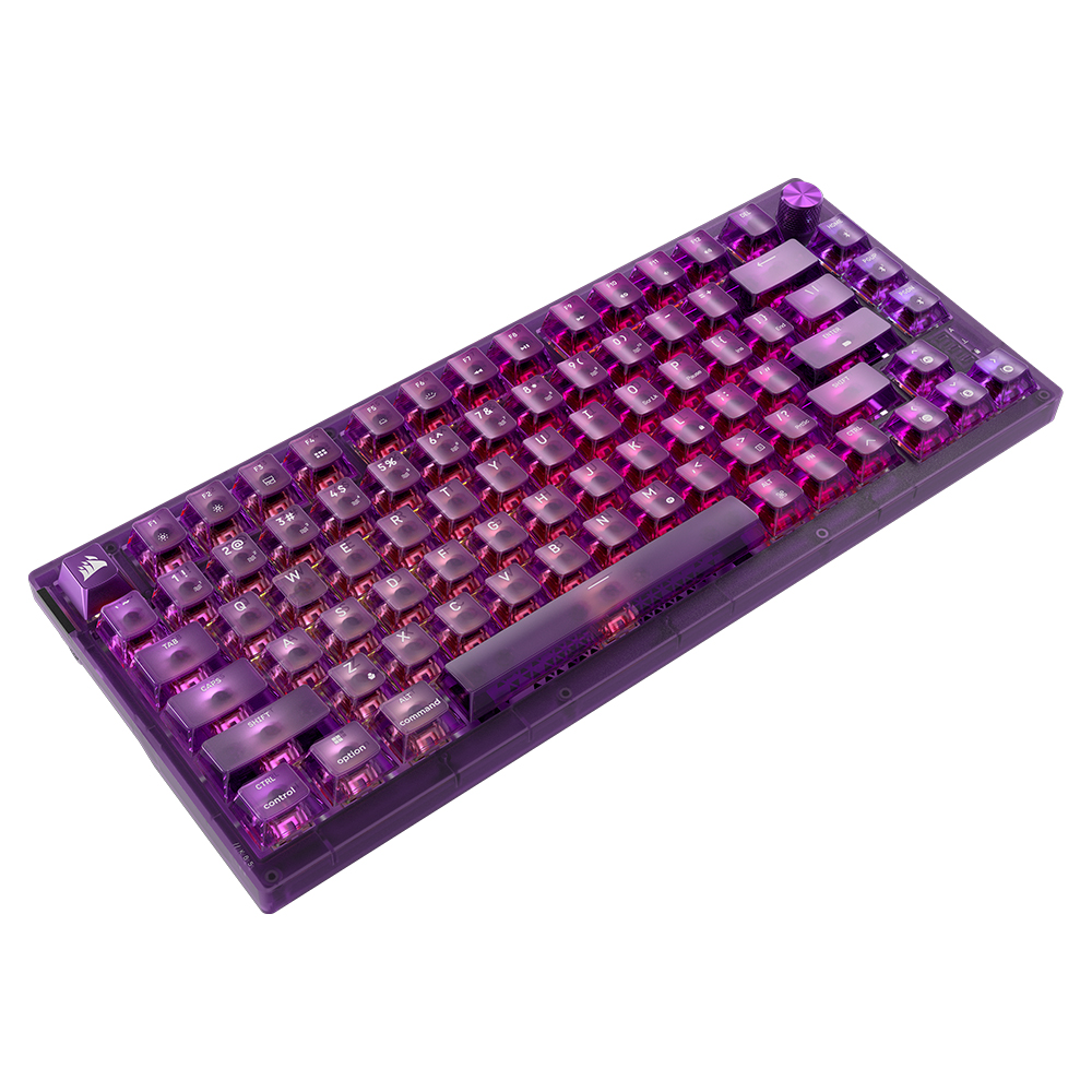 CORSAIR K65 RGB PLUS 유무선 기계식 아토믹 퍼플_이미지