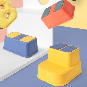 [불명] 물산천하_W7B7376_유아발판유아디딤대발디딤대_다용도 미끄럼방지 유아 발디딤대 1단 2단_이미지