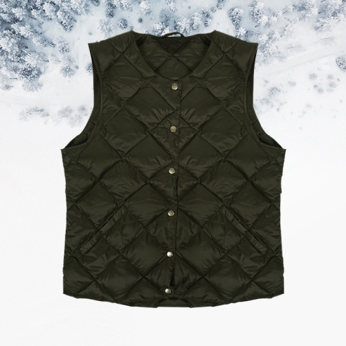 다이아몬드새우 프리미엄 오리털 경량패딩조끼 겨울조끼